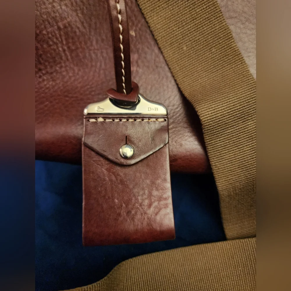 Dooney & Bourke Brown Leather Crossbody Bag - Picture 3 of 11